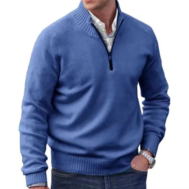 Katimy™ Elegance in Wool: The Men's Knitted Sweater